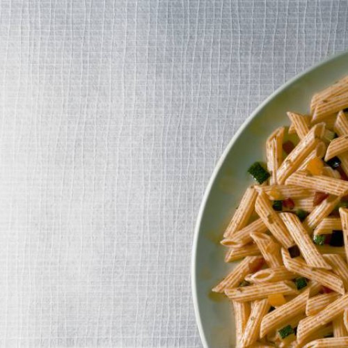 Pasta con hortalizas y verduras