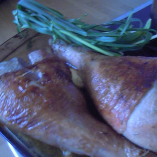 jamoncitos de pavo al horno