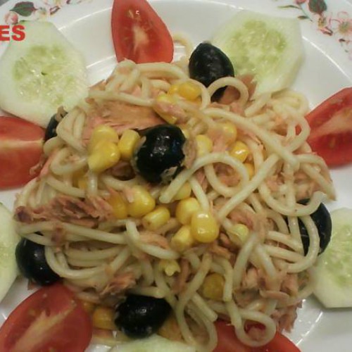 espaguetis aliñados