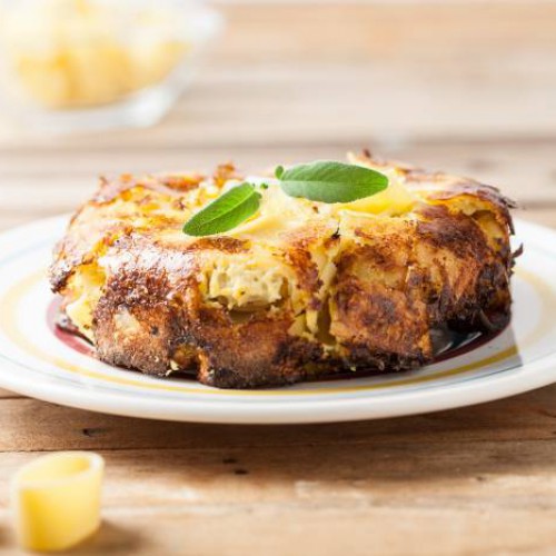 Tortilla de espaguetis