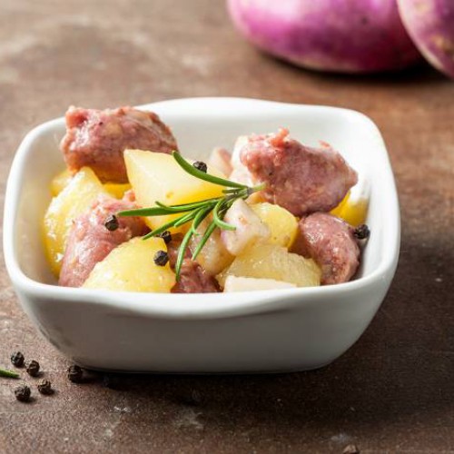Estofado de patatas y salchichas