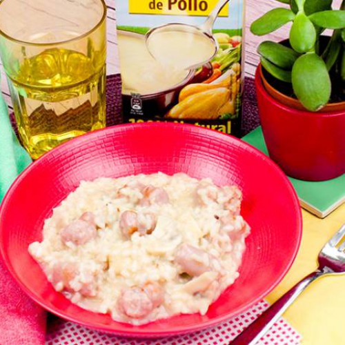 Risotto de salchichas