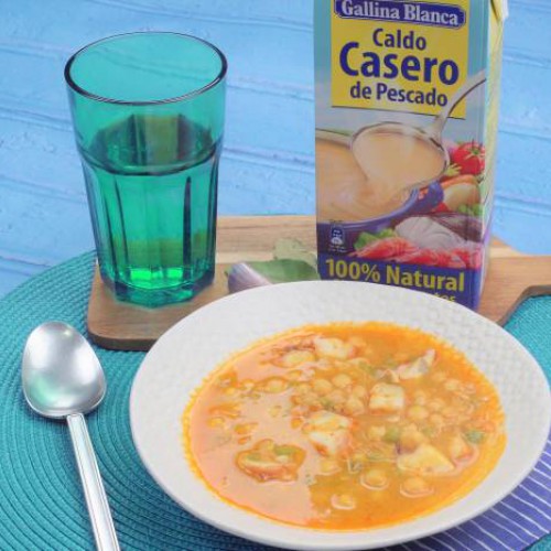 Garbanzos con pulpo