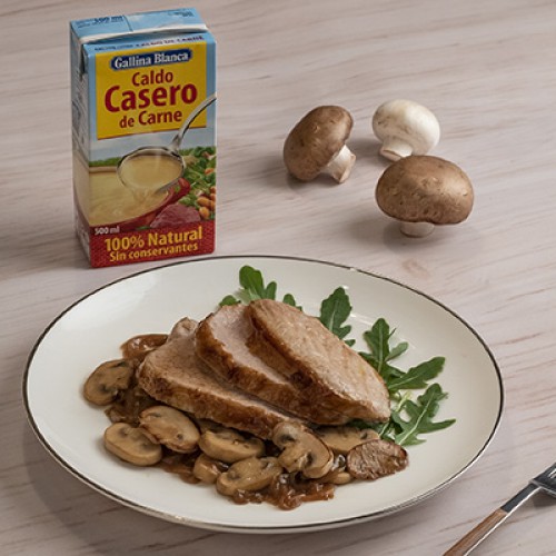 Lomo En Salsa De Champiñones Recetas Gallina Blanca