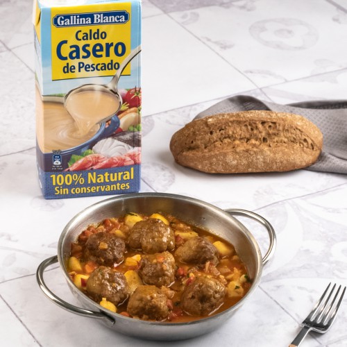 Albondigas con sepia con producto