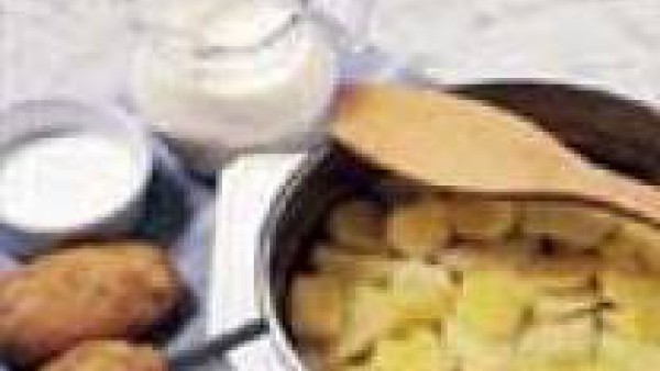 Primer paso crema de patatas y esparragos