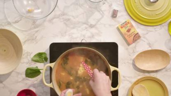 Cómo hacer garbanzos con espinacas - paso 3