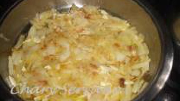 Sopa de col y calabaza Paso 1