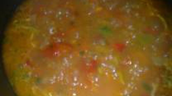 Sopa de Tomates con Boquerones y Hierbabuena Paso 2