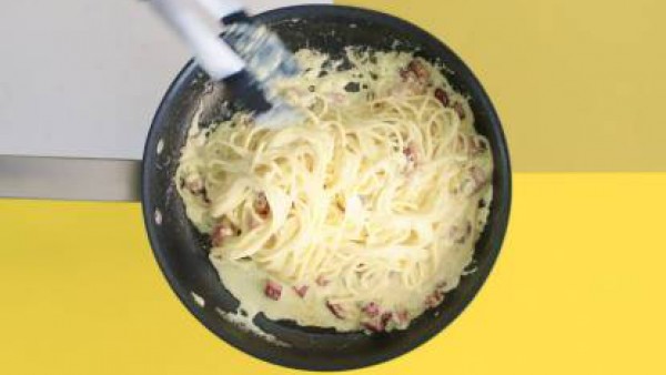 Cómo preparar Espaguetis a la carbonara– paso 5