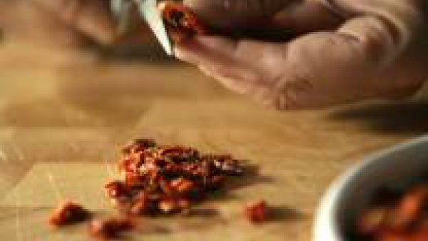 Cómo preparar Risotto de calabaza y tomates secos - paso 1