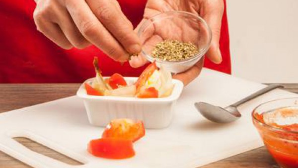 Cómo preparar Cebollas y tomates al horno- Paso 3