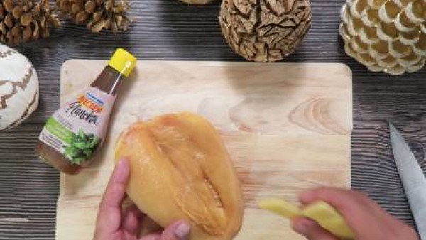 Cómo preparar Pechuga de pollo con queso y espárragosi - Paso 3