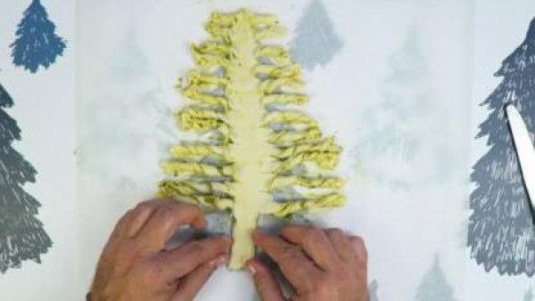 Cómo preparar Árbol de Navidad de hojaldre - Paso 3