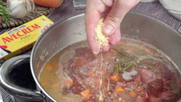 Tercer paso pavo estofado con verduras
