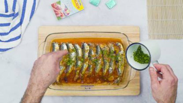Tercer paso sardinas al horno