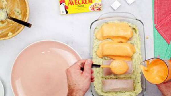 Paso tres merluza gratinada