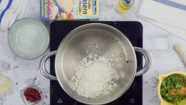 Primer paso caldereta de bogavante