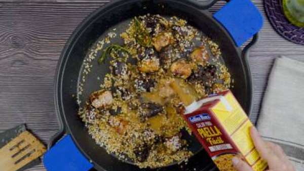 Segundo paso arroz con butifarra