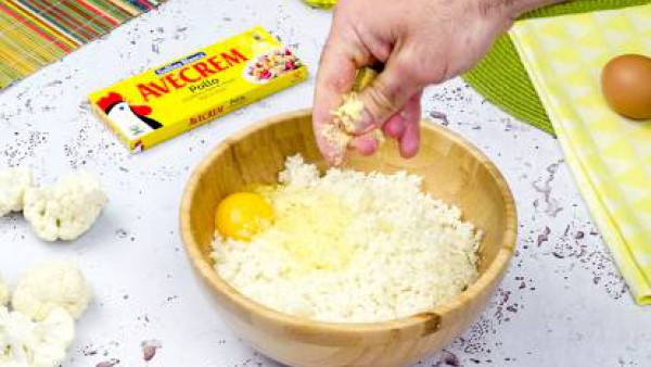 Primer paso pizza de coliflor