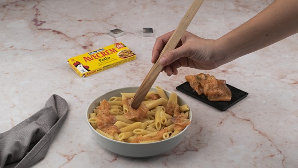 Segundo paso ensalada de pasta fría