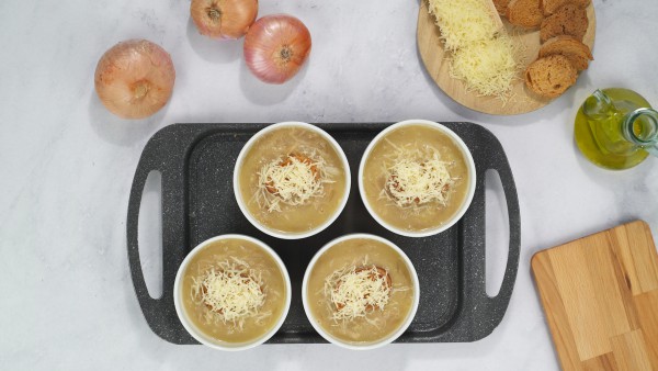 Sopa de cebolla con queso Paso 3