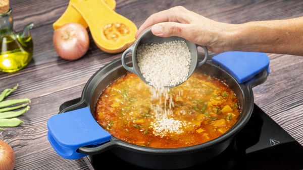 Garbanzos con arroz y verduras Paso 3