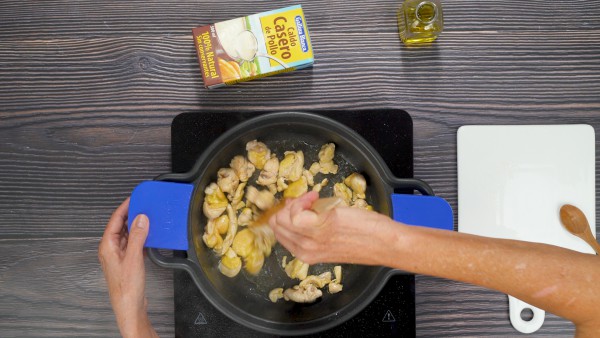 Garbanzos con pollo Paso 1
