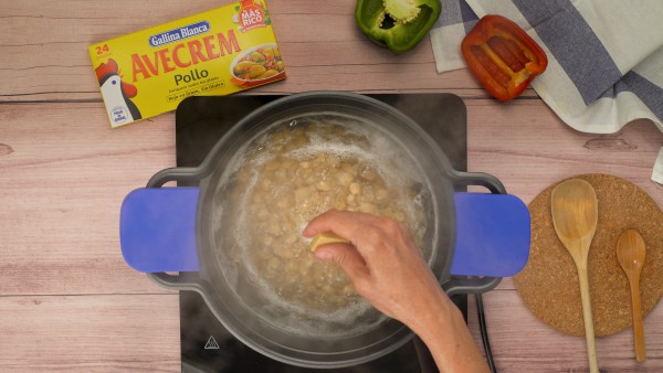 Ensalada de garbanzos a la vinagreta paso 1