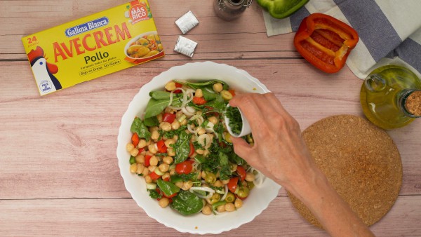 Ensalada de garbanzos a la vinagreta paso 3