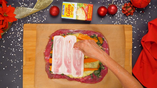 Paso 2 carne rellena para navidad