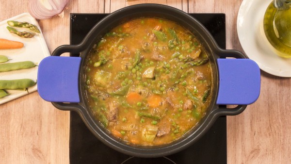 Paso 3 menestra de ternera con verduras