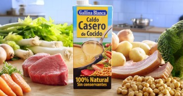 Caldo Casero Cocido Gallina Blanca