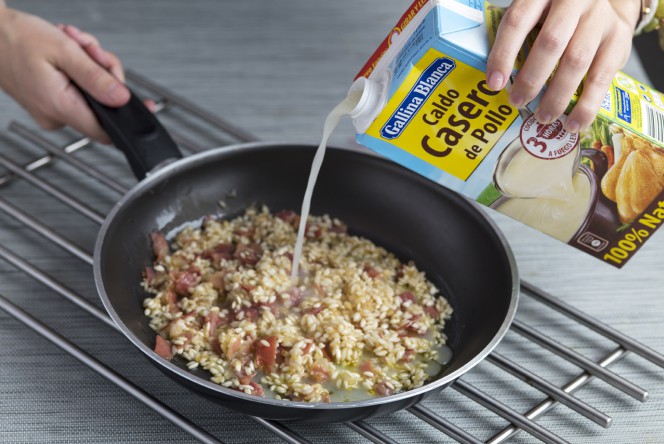 preparación de un buen risotto