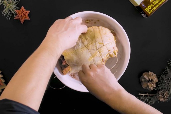 rellenar el pollo