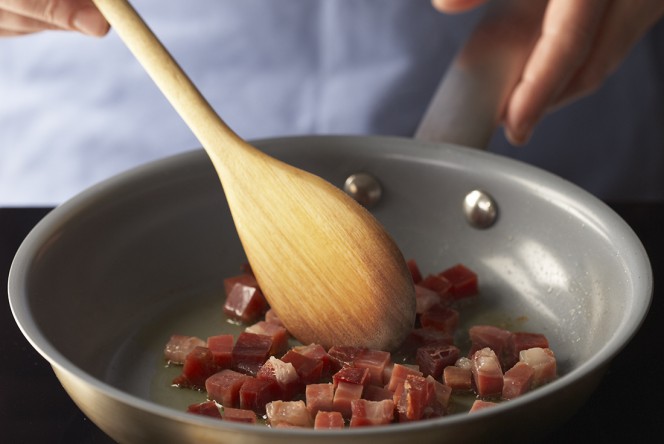 Con un toque de jamón