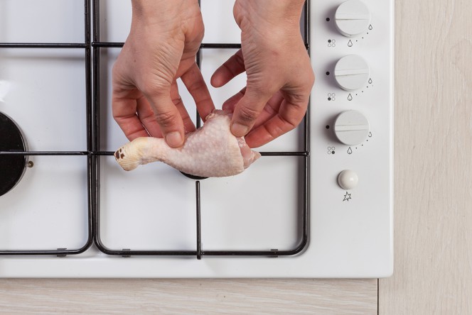 limpiar pollo
