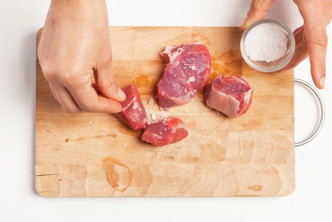 pincho de carne y verdura