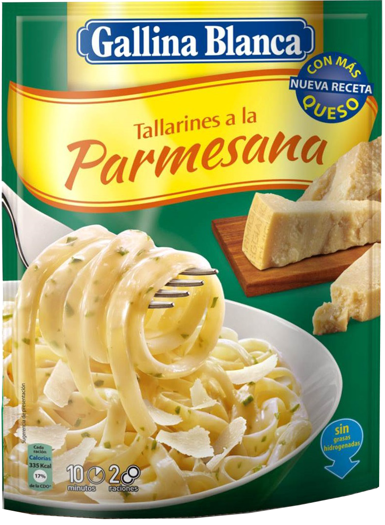 Tallarines a la Parmesana